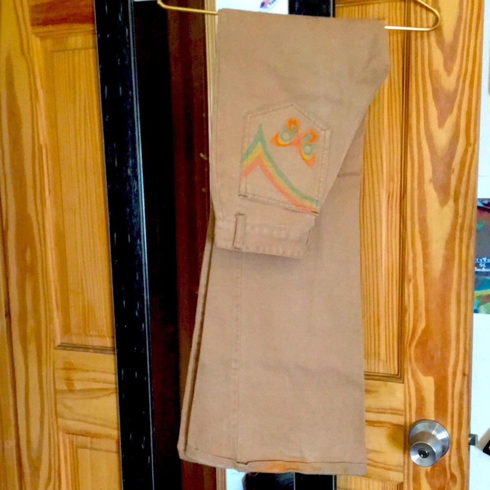 Vintage tan bell bottoms
